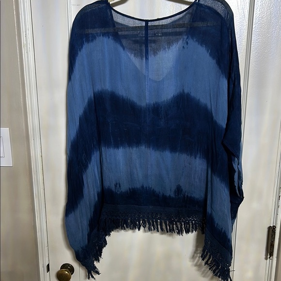 Maurices Blue Boho Poncho - Picture 5 of 6